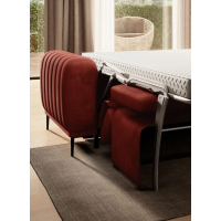 Canapea extensibila 2 in 1 cu Pat si Saltea DAS325-GA 160cm - Sistem Ribalta