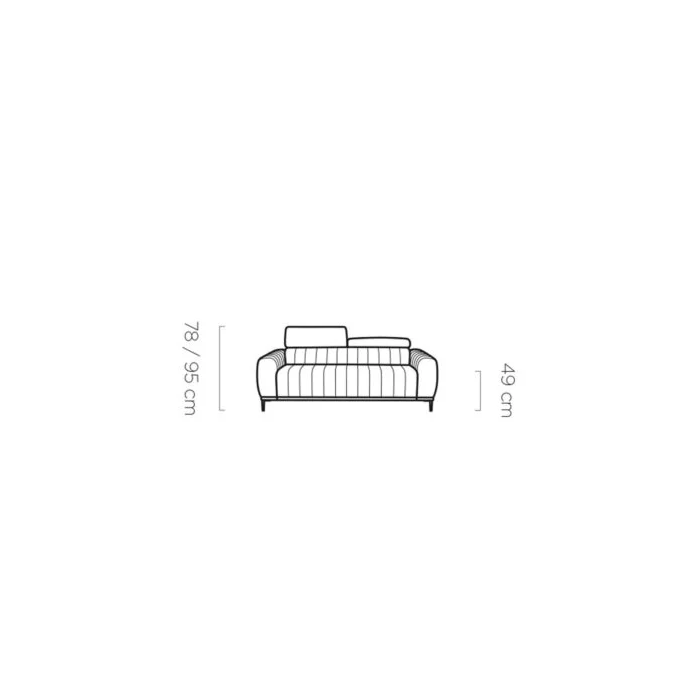 Canapea extensibila 2 in 1 cu Pat si Saltea DAS325-GA 160cm - Sistem Ribalta