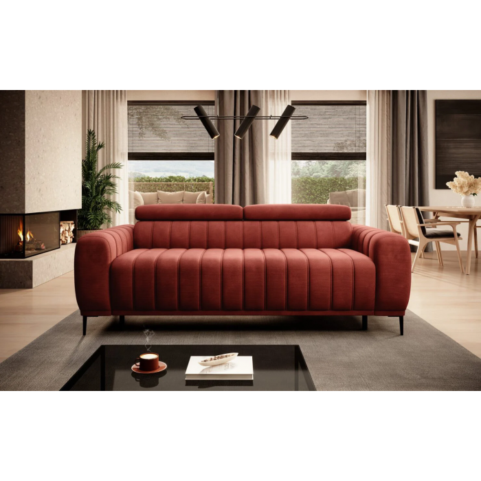 Canapea extensibila 2 in 1 cu Pat si Saltea DAS325-GA 160cm - Sistem Ribalta