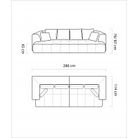 Canapea extensibila electric DAS336-AL BigSofa