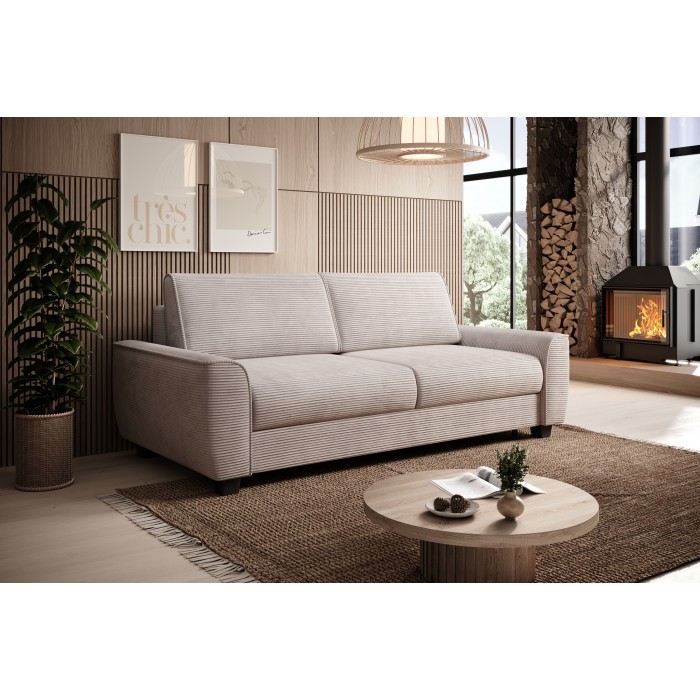 Canapea extensibila 2 in 1 cu Pat si Saltea DAS339-MO - Sistem Ribalta