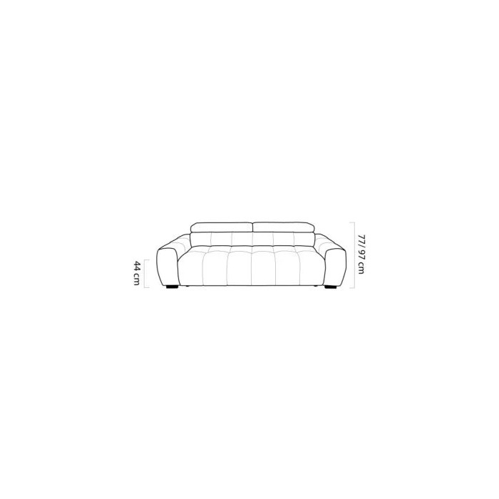 Canapea extensibila electric DAS337-BU BIGSOFA