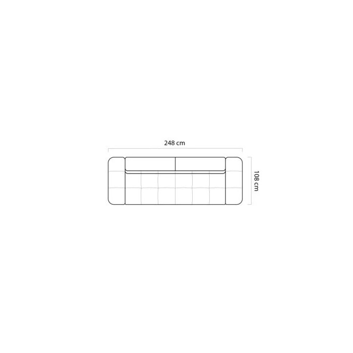 Canapea extensibila electric DAS337-BU BIGSOFA