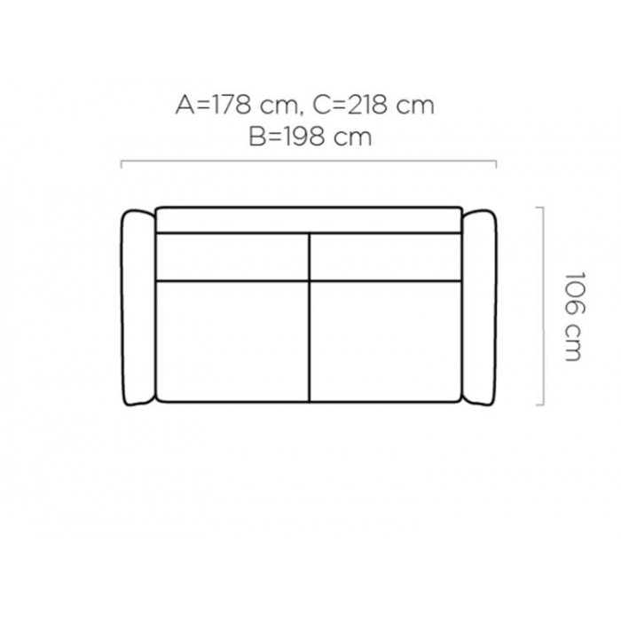 Canapea extensibila 2 in 1 cu Pat si Saltea DAS332 - CAN 140 cm - Sistem Ribalta