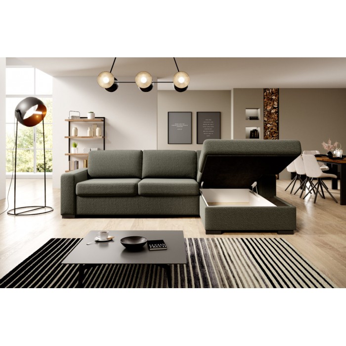 Coltar extensibil 2 in 1 cu Pat si Saltea DAS154-VA - 160cm - Sistem Ribalta
