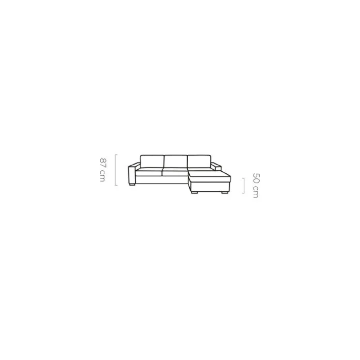 Coltar extensibil 2 in 1 cu Pat si Saltea DAS154-VA - 160cm - Sistem Ribalta
